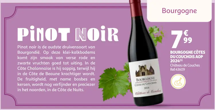 Promotie: Bourgogne côtes du couchois aop