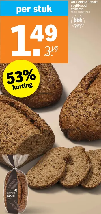 Aanbieding: Speltbrood volkoren