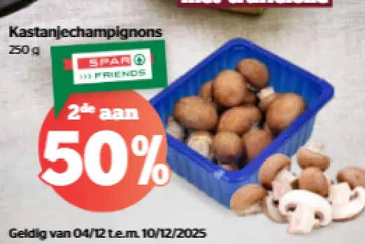 Promotie: Kastanjechampignons