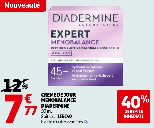 Promotie: Crème de jour menobalance