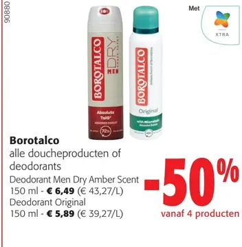 Aanbieding: Borotalco alle doucheproducten of deodorants