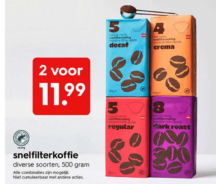 Promotie: snelfilterkoffie