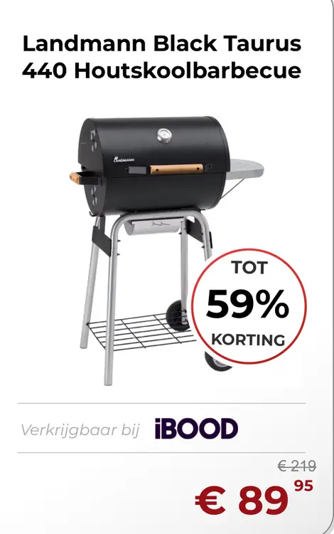 Aanbieding: Black Taurus 440 Houtskoolbarbecue