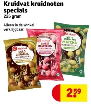 Aanbieding: Kruidvat kruidnoten specials