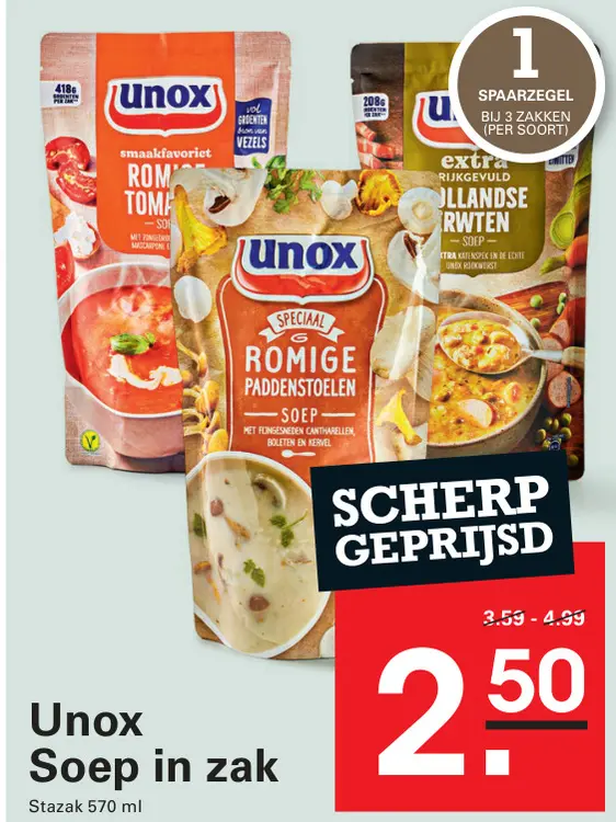 Aanbieding: Soep in zak