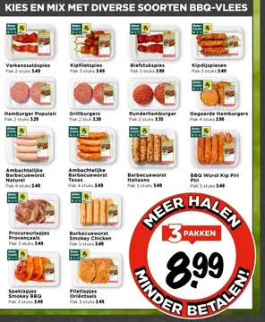 Aanbieding: Diverse soorten BBQ-vlees
