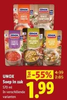 Aanbieding: Soep in zak