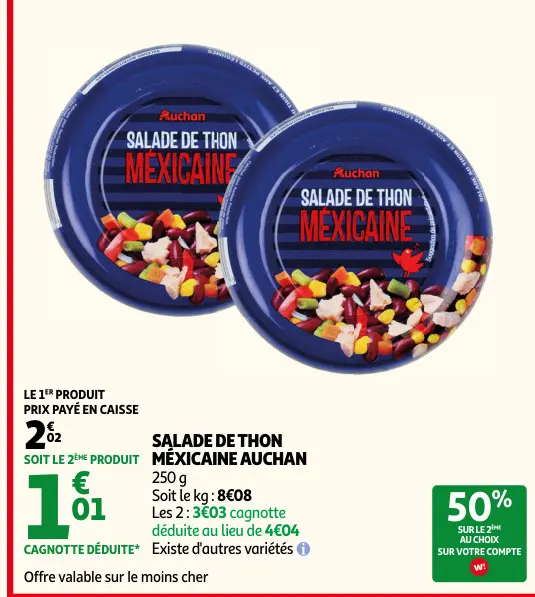 Offre: Salade de thon mexicaine