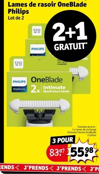 Offre: Philips OneBlade scheermesjes