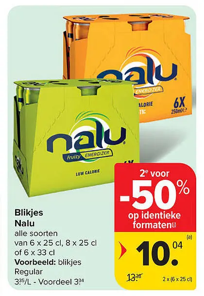Aanbieding: Blikjes Nalu