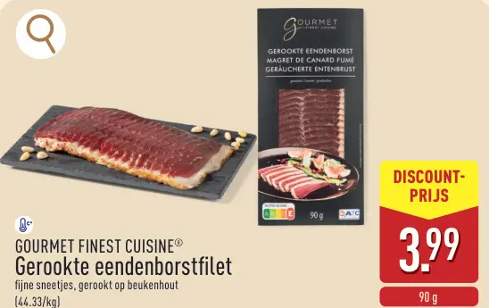 Aanbieding: Gerookte eendenborstfilet