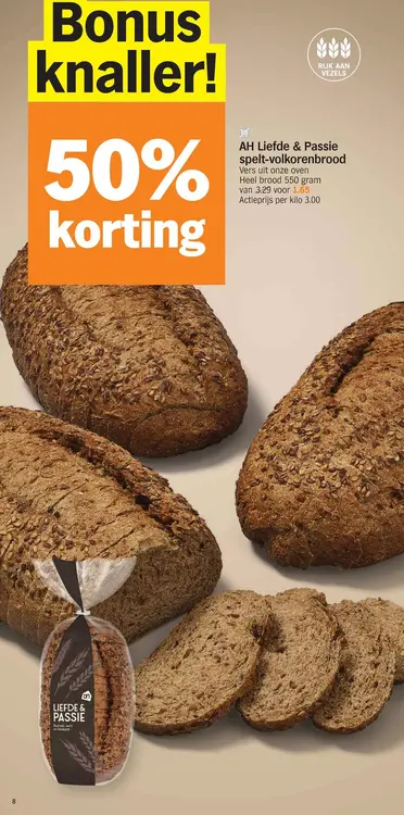 Promotie: Spelt-volkorenbrood