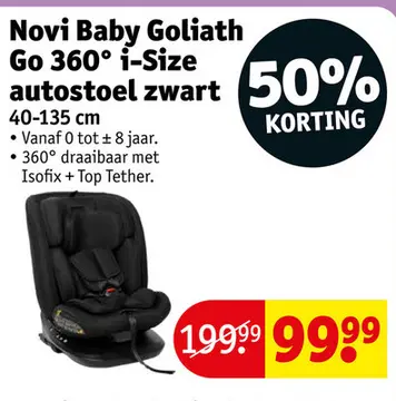 Aanbieding: Novi Baby Goliath Go 360° i-Size autostoel zwart