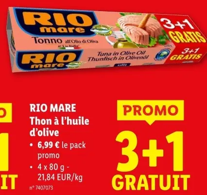 Offre: Thon à l'huile d'olive