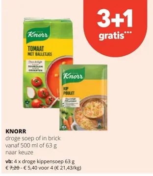 Aanbieding: KNORR droge soep