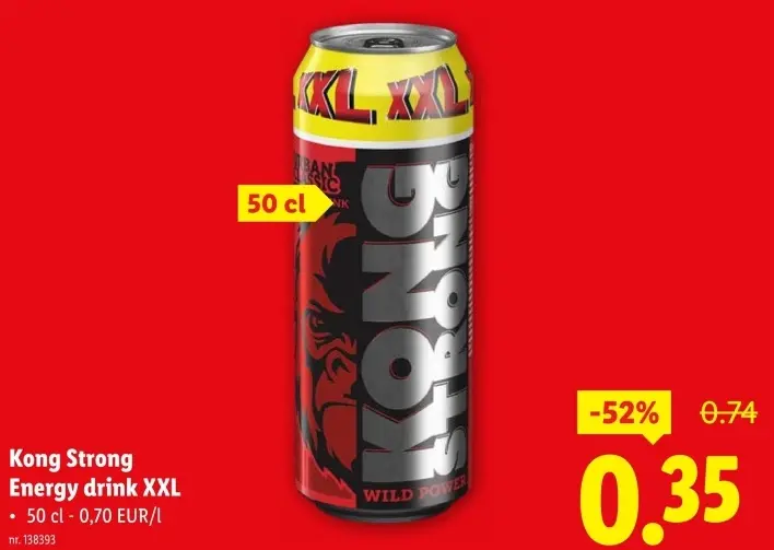 Promotie: Energy drink XXL