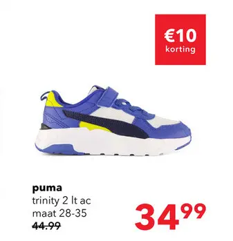 Aanbieding: Puma Trinity 2 LT AC+ kinder sneakers blauw wit