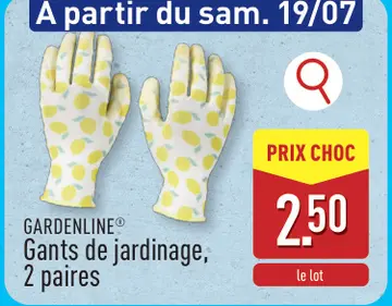 Offre: Gants de jardinage