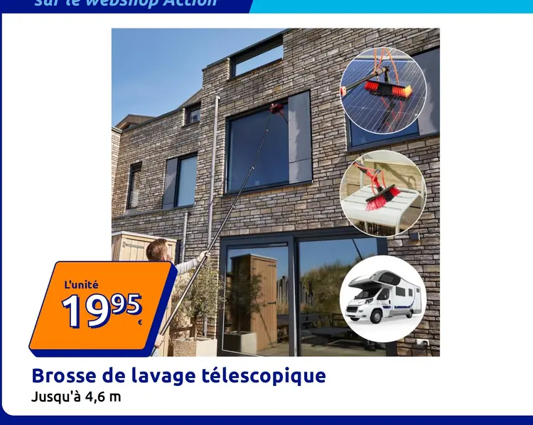 Offre: Brosse de lavage télescopique