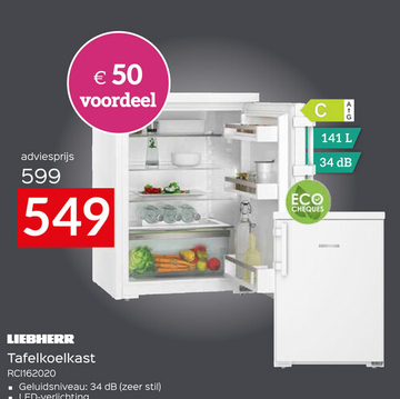 Aanbieding: Tafelkoelkast RCI162020