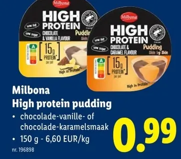 Promotie: High protein pudding
