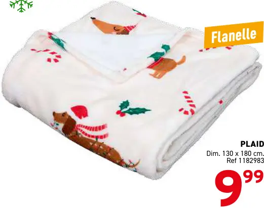 Offre: Plaid flanelle
