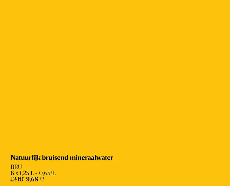 Promotie: Natuurlijk bruisend mineraalwater