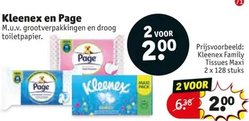 Aanbieding: Kleenex en Page