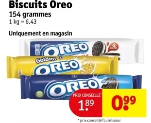 Offre: Biscuits Oreo