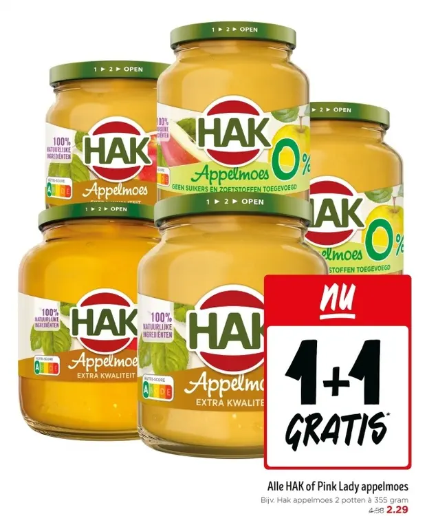 Aanbieding: HAK of Pink Lady appelmoes