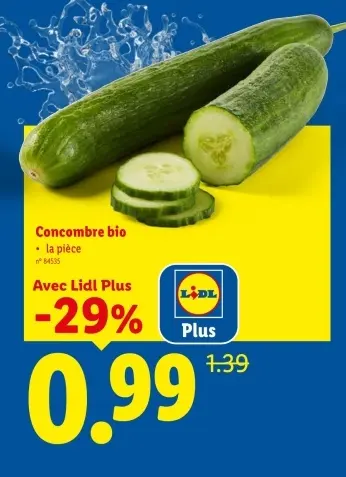 Offre: Concombre bio