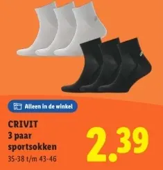 Aanbieding: 3 paar sportsokken
