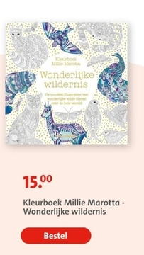 Aanbieding: Kleurboek Millie Marotta - Wonderlijke wilder