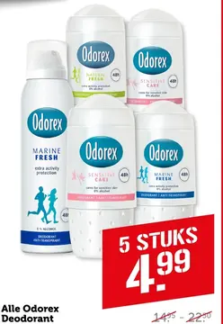 Aanbieding: Alle Odorex Deodorant
