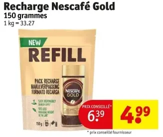 Offre: Recharge Nescafé Gold
