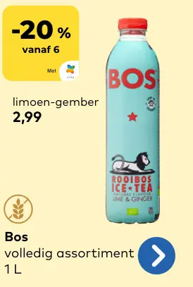 Promotie: Rooibos Ice Tea Lime & Ginger