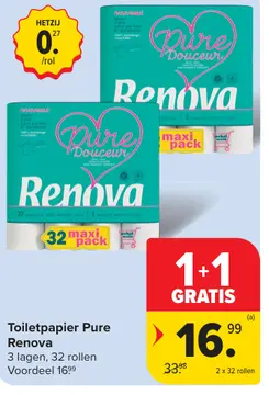 Aanbieding: Toiletpapier Pure Renova