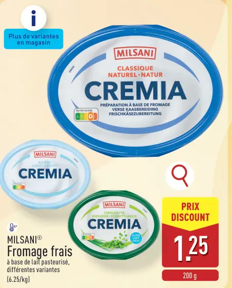 Offre: CREMIA Fromage frais
