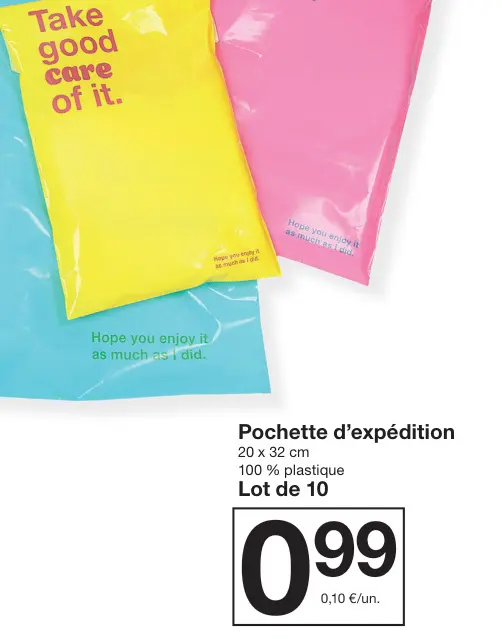Offre: Pochette d'expédition