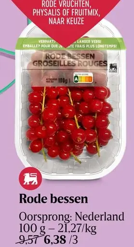 Promotie: Rode vruchten, physalis of fruitmix, naar keu