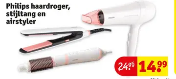 Aanbieding: Philips haardroger, stijltang en airstyler