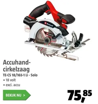 Aanbieding: Accuhand-cirkelzaag
