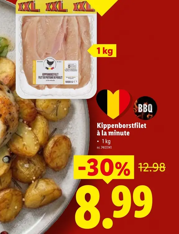 Promotie: Kippenborstfilet à la minute