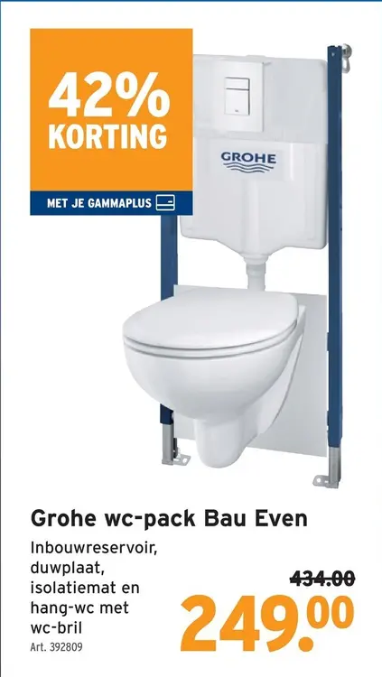 Promotie: Wc-pack Bau Even