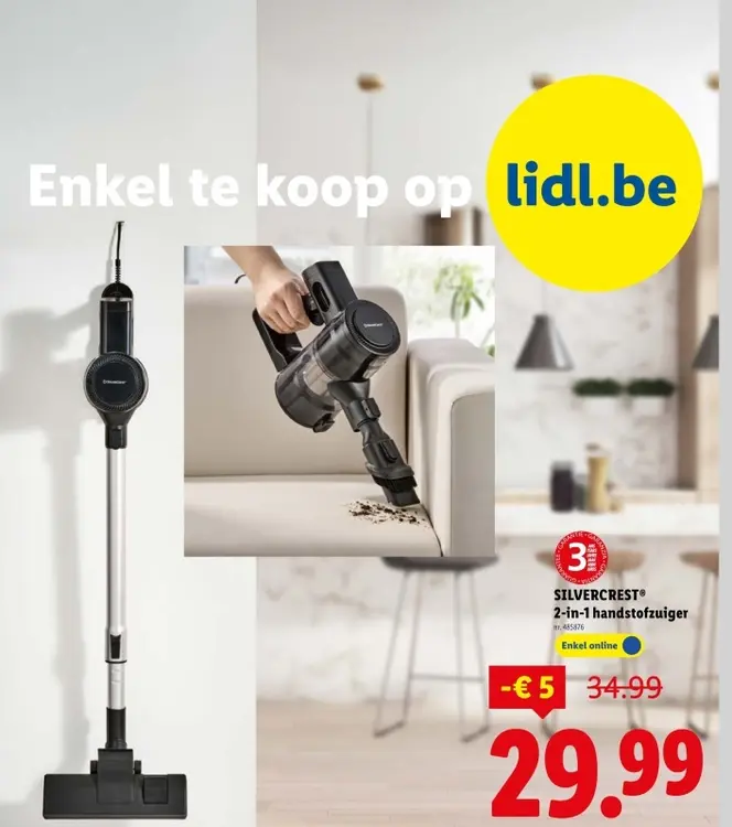Promotie: 2-in-1 handstofzuiger