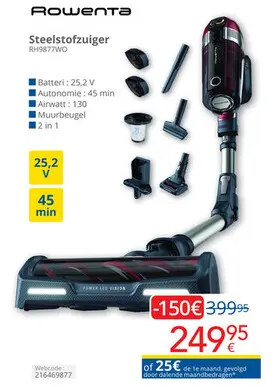 Promotie: Steelstofzuiger