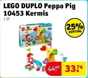 Aanbieding: LEGO DUPLO Peppa Pig 10453 Kermis