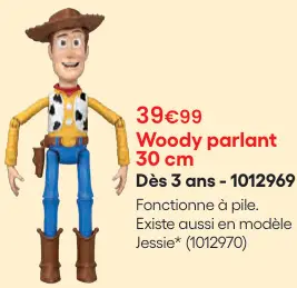Offre: Woody parlant 30 cm