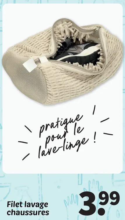 Offre: Filet lavage chaussures