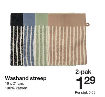 Aanbieding: Washand streep